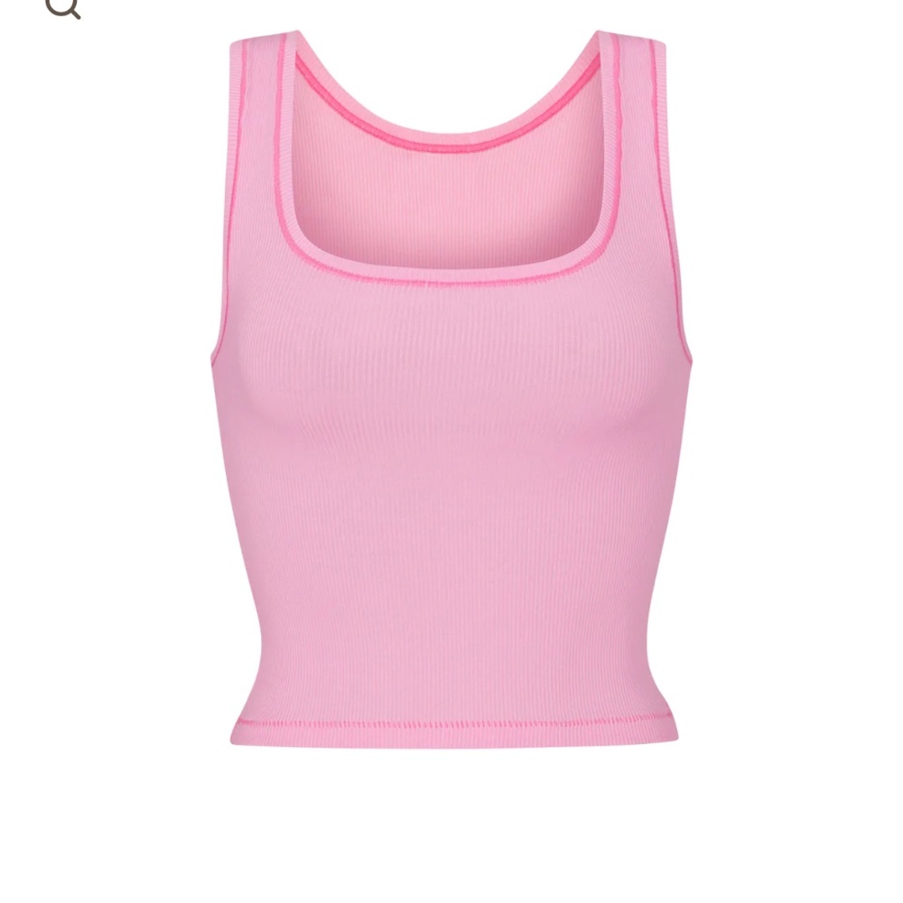 SKIMS cotton rib bubble gum tank